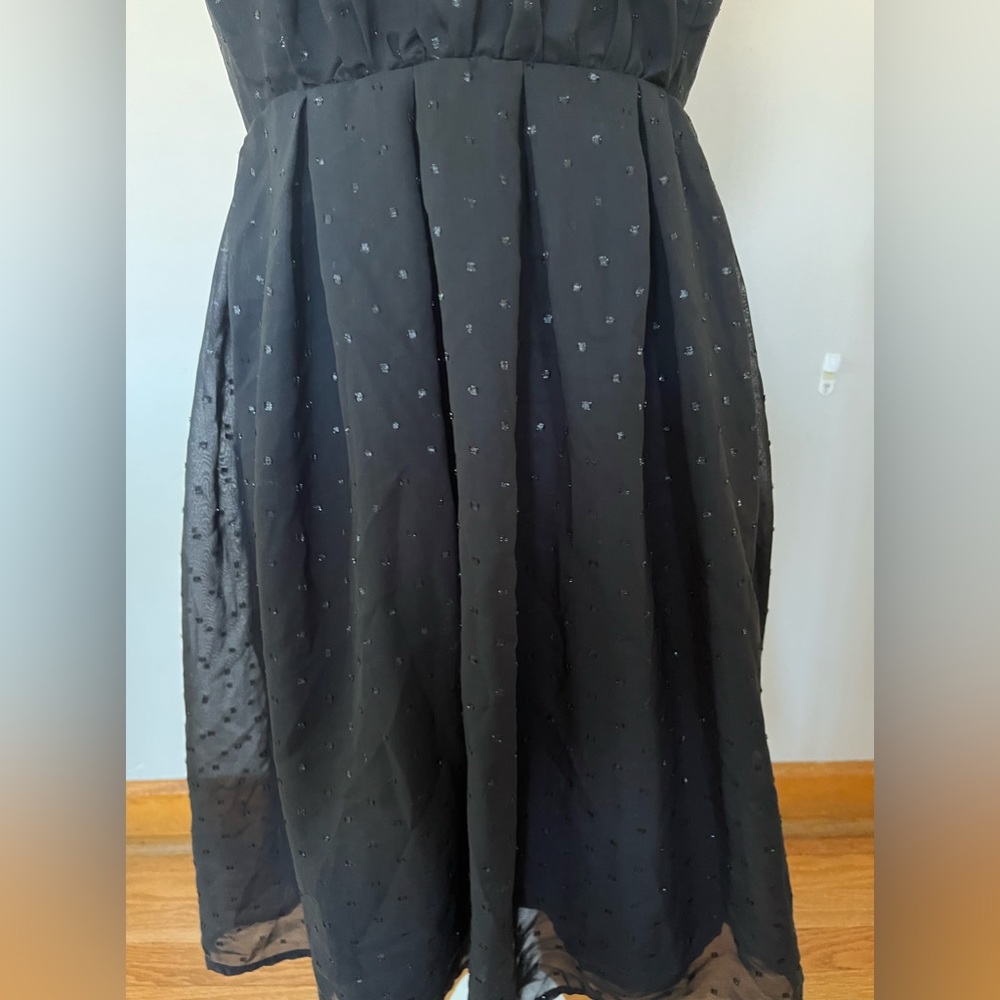 Princess by Vera Wang Black Dots Neon Trim Dress size 7 - Picture 9 of 14